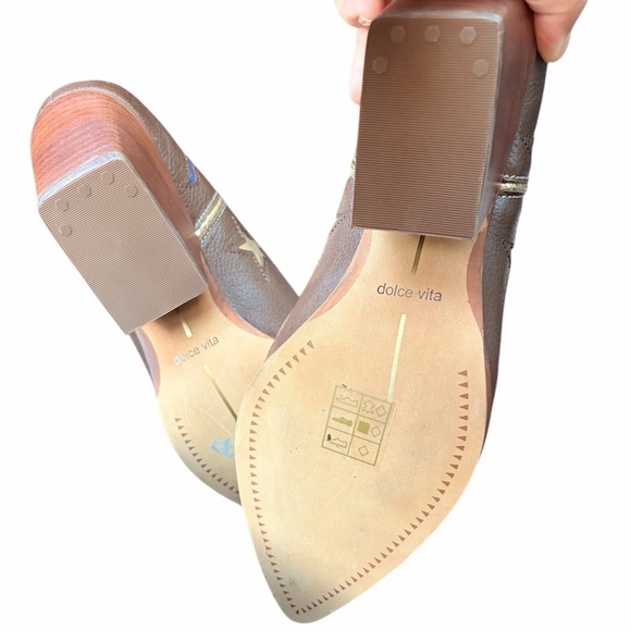 Dolce Vita Lassie Boots Women’s Leather Embroidery Cowboy, Western Boots 8 NWOT - Picture 7 of 8